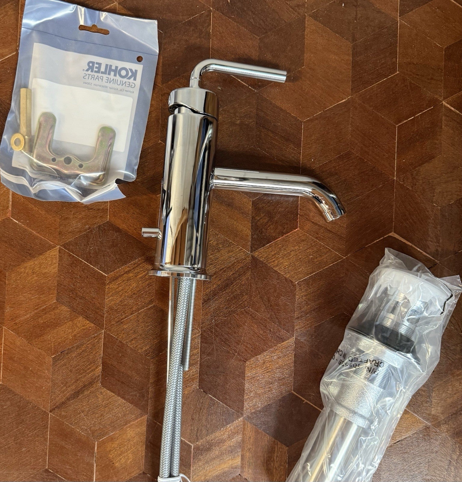 Kohler Purist K-14402-4A-CP Purist Single Hole Bathroom Faucet. Polished Chrome