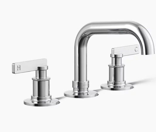 Kohler Castia K-35908-4-CP Widespread Bathroom Sink Faucet w/ Drain – Polished C