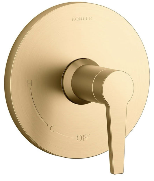 Kohler TS74042-4-2MB Pitch Rite-Temp Shower Valve Trim – Brushed Brass