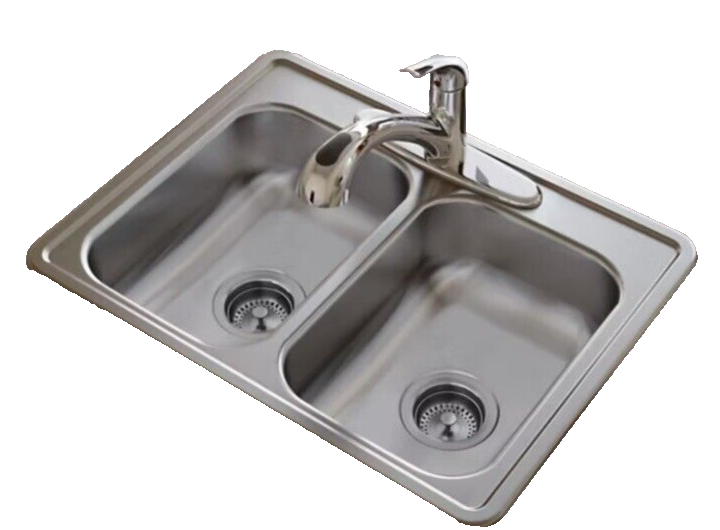 Elkay D225194  Dayton 25" Drop In Double Basin Stainless Steel