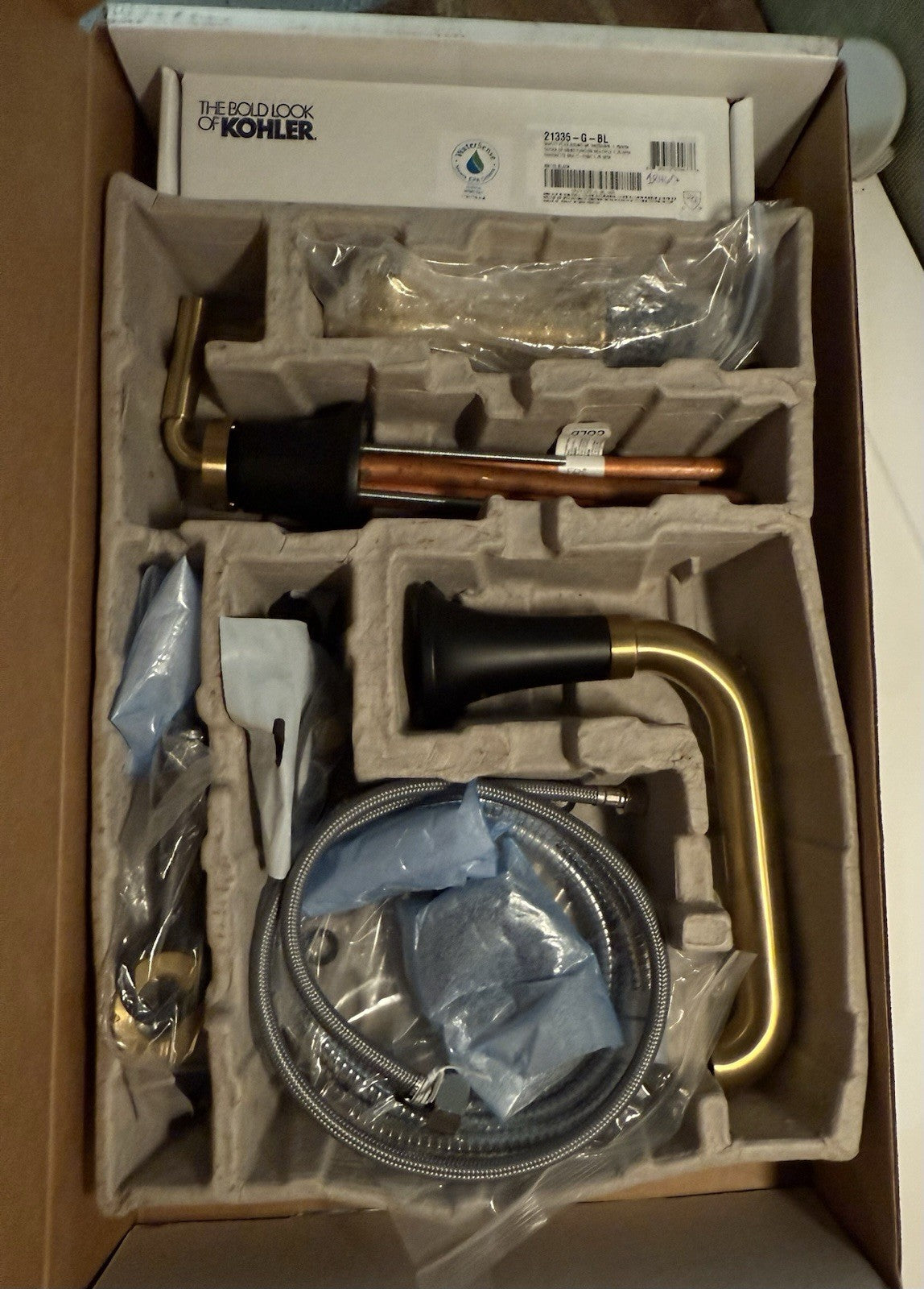 Kohler Tone Deck Mount Roman Bathtub Faucet Black Brass K-26441-4-BMB