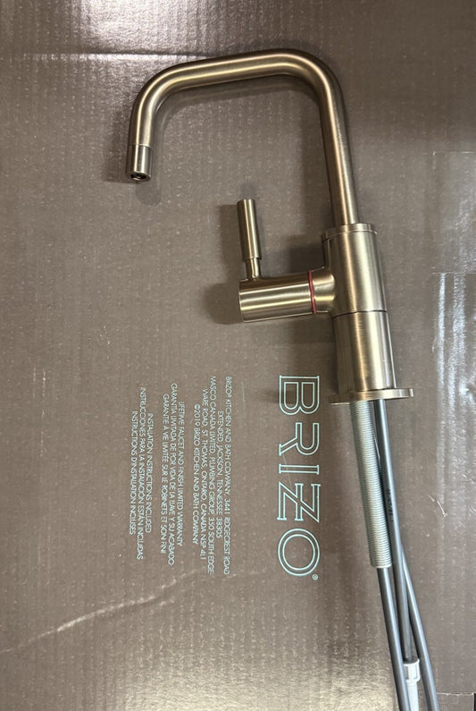 Brizo Odin Instant Hot Water Dispenser Faucet – Luxe Gold 1.0 GPM Single Hole 61