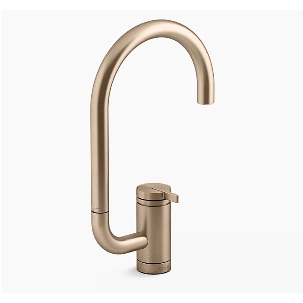 Kohler 28277-BV Components Bar Sink Faucet Brushed Bronze – 2-Function Spray, Si