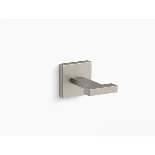 Kohler 23290-BN Square Robe Hook - Vibrant Brushed Nickel