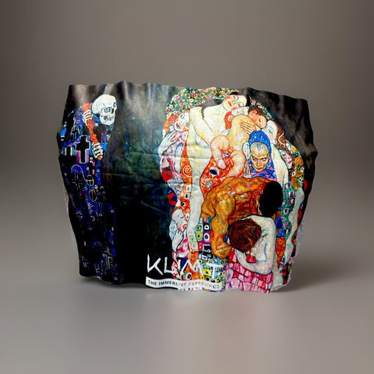 Klimt “Death and Life” Hoodie – Gray – Immersive Experience Art Print – Unisex