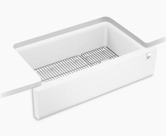 KOHLER 25786-CM6 Cairn 34" Undermount Farmhouse Single Bowl Kitchen Sink - Matte