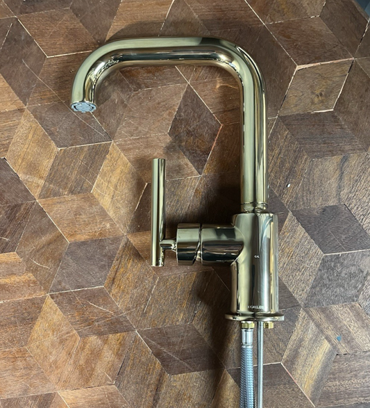 Kohler Purist Single-Handle Bar Sink Faucet | French Gold | Model K-7509-AF