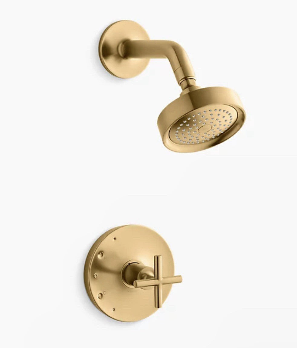 Kohler K-TS14422-3-2MB Purist Shower Trim – Vibrant Brushed Moderne Brass