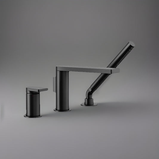 Kohler 73078-4-BL Composed Deck-Mount Tub Faucet w/ Handheld – Matte Black
