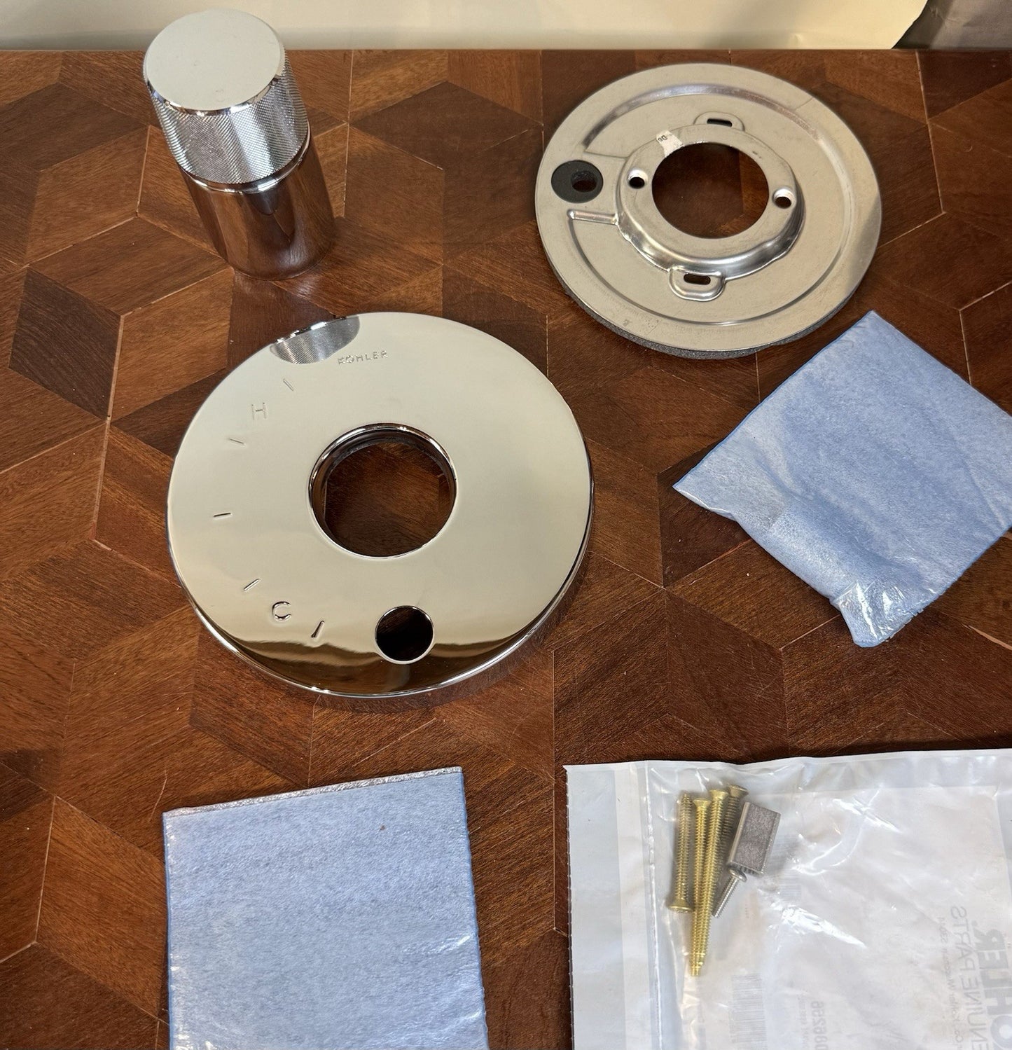 KOHLER K-TS78015-8-CP Valve Trim – Polished Chrome, Single Knob (No Valve)