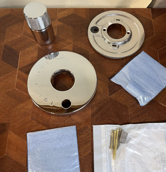KOHLER K-TS78015-8-CP Valve Trim – Polished Chrome, Single Knob (No Valve)