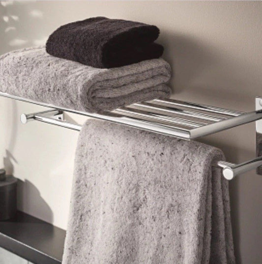 Moen Arlys Y5794BN Brushed Nickel 24” Towel Shelf – Modern Bath Storage