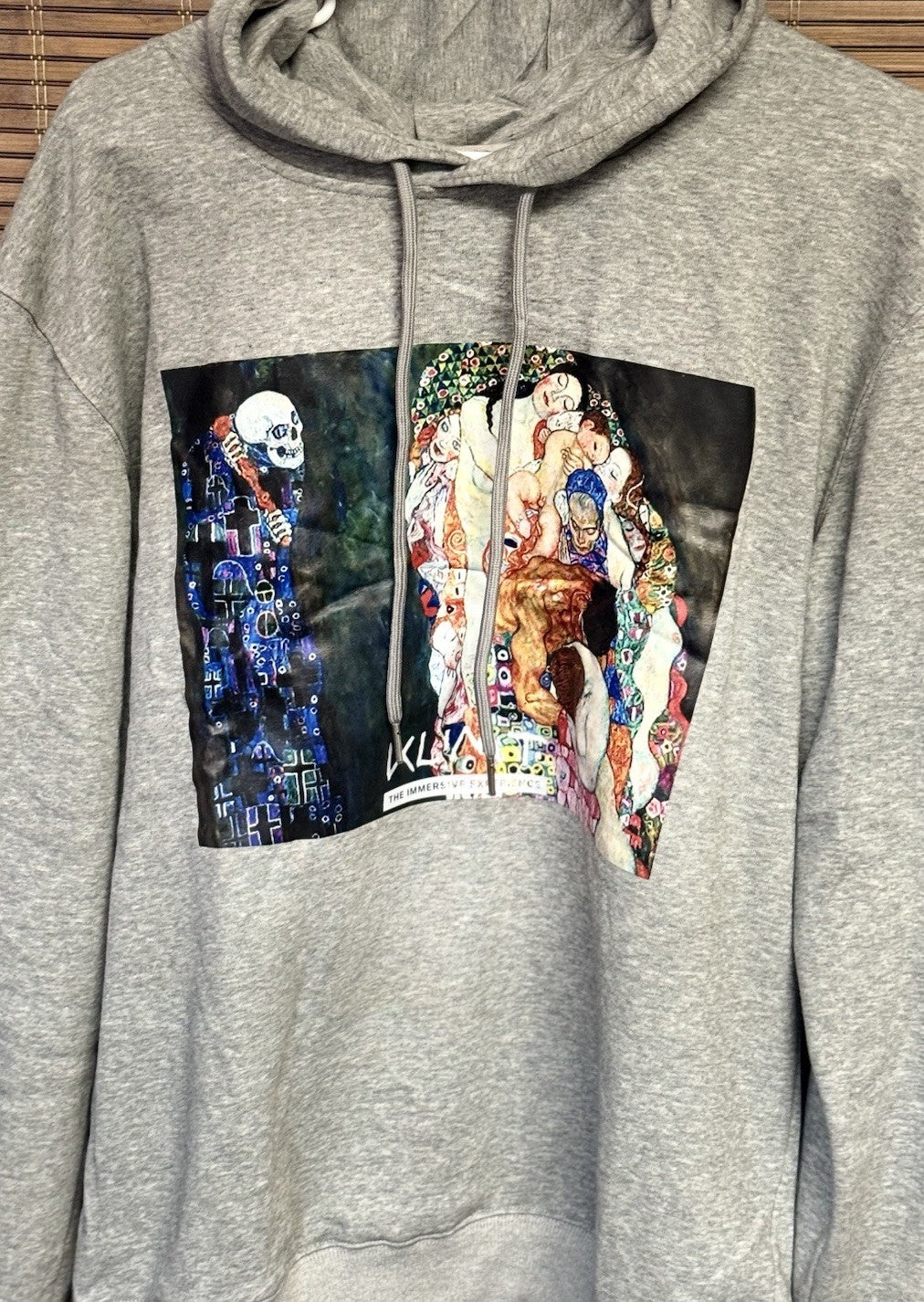Klimt “Death and Life” Hoodie – Gray – Immersive Experience Art Print – Unisex