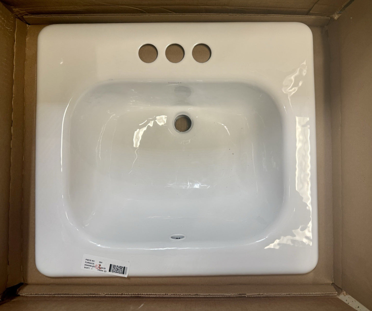 KOHLER K-2895-4-0 TAHOE 21X19 LAVATORY/4CC