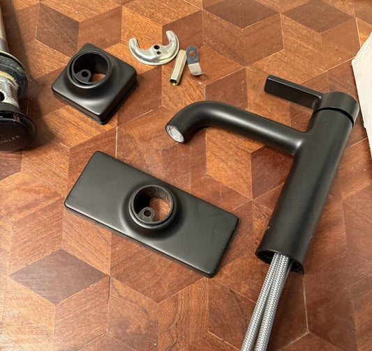 Kohler 28126-4K-BL Venza Single Handle 1.0 GPM Bathroom Faucet - Matte Black