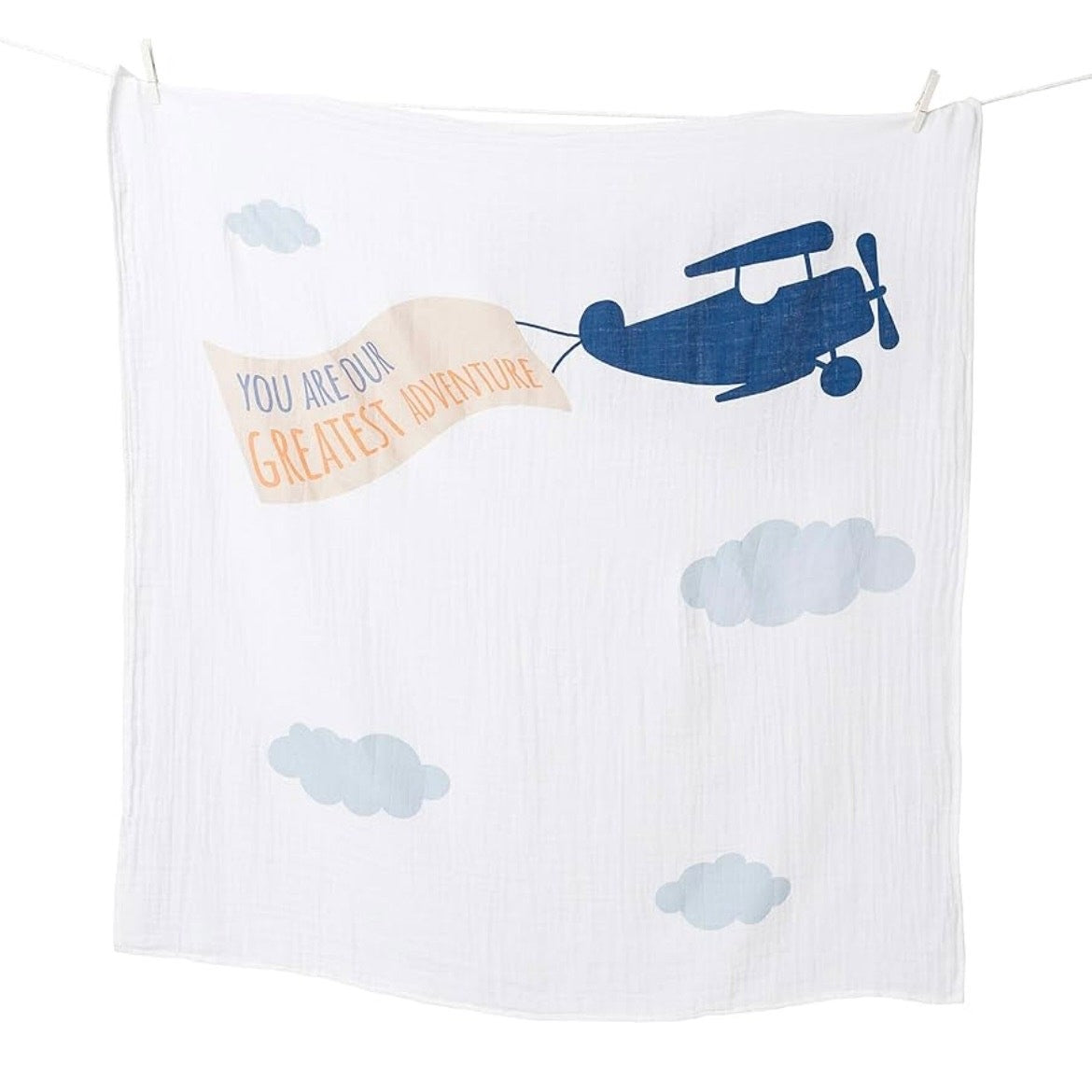 New - Lulujo Baby's First Year Milestone Blanket & Card Set