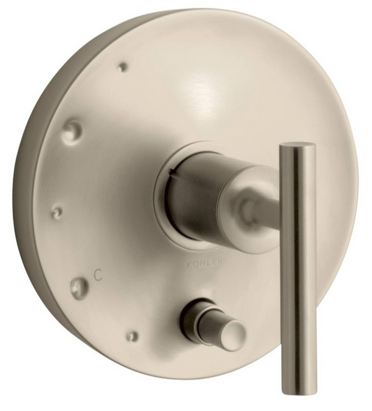Kohler K-T14501-4-BV Purist Rite-Temp Valve Trim Brushed Bronze – Lever