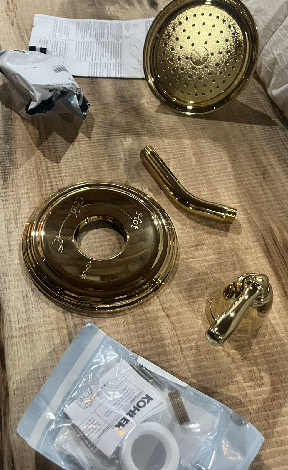 🔹 Kohler TS396-4-PB Devonshire Rite-Temp Shower Valve Trim Kit – Polished Brass
