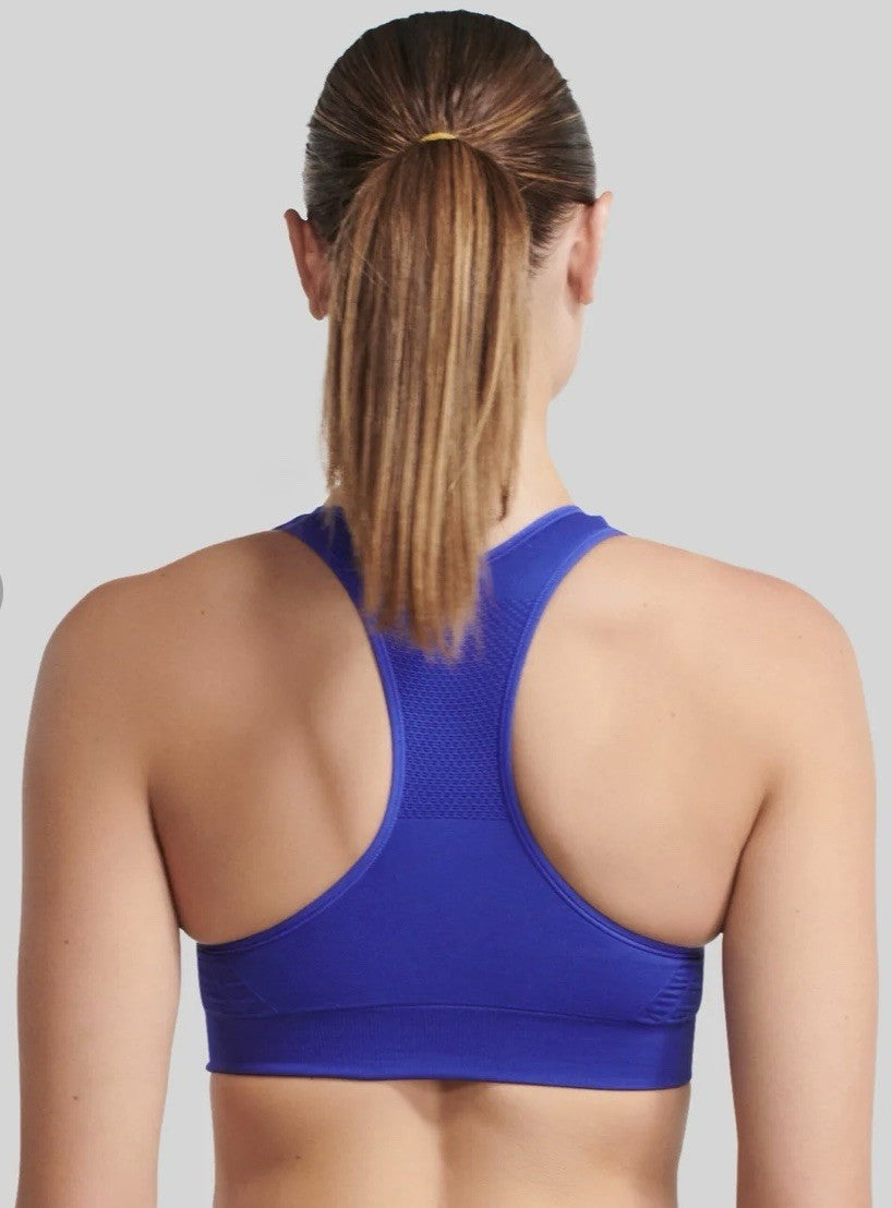 The NowSunday Racerback Sports Bra (sewn in pads) 1145 Dazzling Blue 2xl