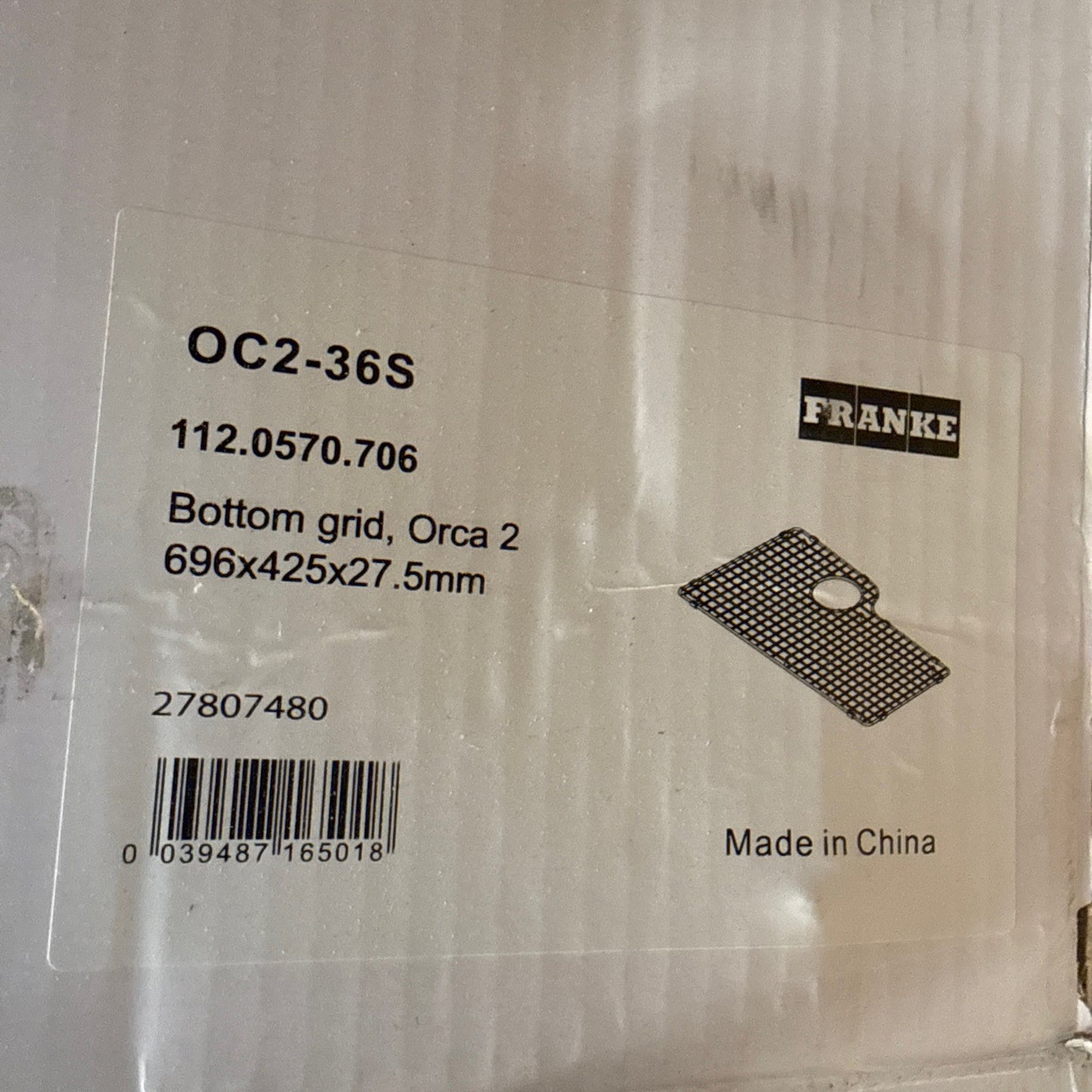 Franke Orca 2 - Bottom Grid for Kitchen Sink OC236S
