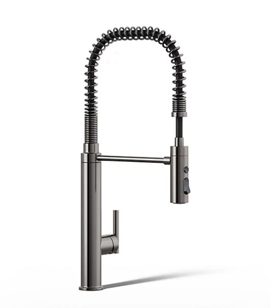 KOHLER Purist Single-Handle Standard Kitchen Faucet in Vibrant Titanium 24982-TT