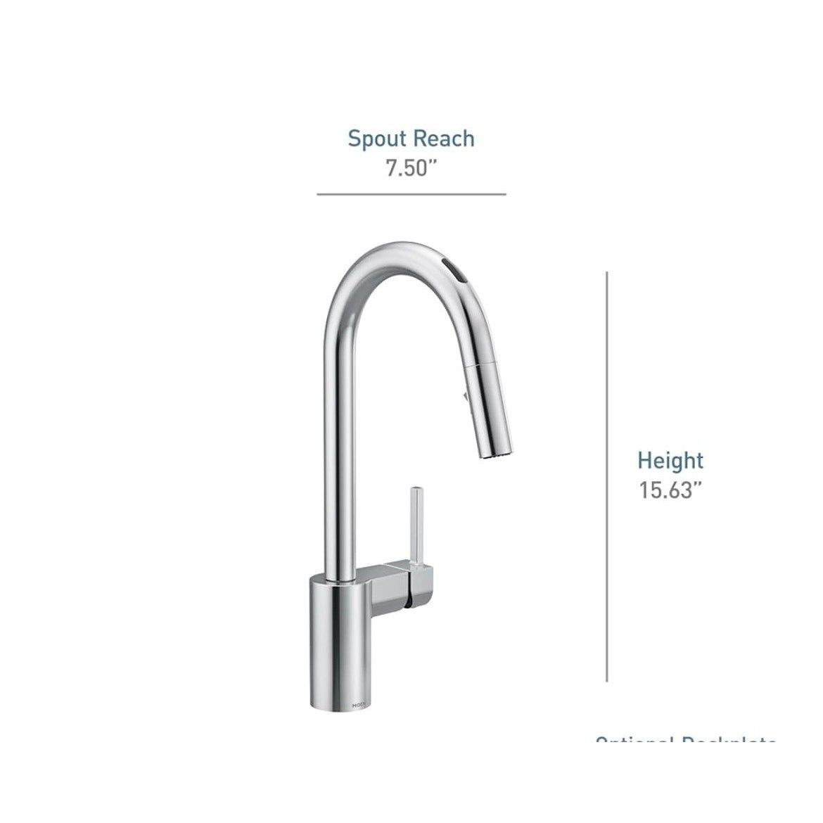 Moen 7565EVBG Align One Handle Pull Down Smart Kitchen Faucet brushed gold