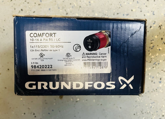Grundfos 98420222 Comfort PM AutoAdapt Recirculation Pump – 1/2" Sweat, 115V