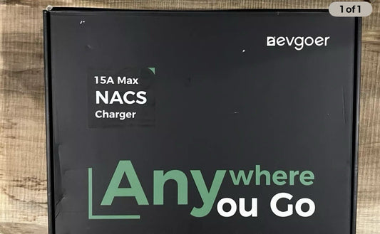 Evgoer Level 1 Portable EV Charger – 15A 120V NEMA 5-15 Plug | Home Electric Veh