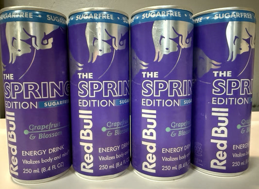 4 Red Bull Spring Edition Grapefruit & Blossom Energy Drink 8.4 OZ DISCONTINUED