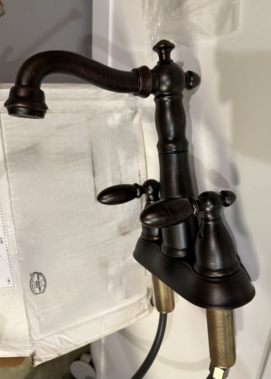 Delta 2155-RBLHP two handle bar / prep faucet less handle  in Venetian Bronze