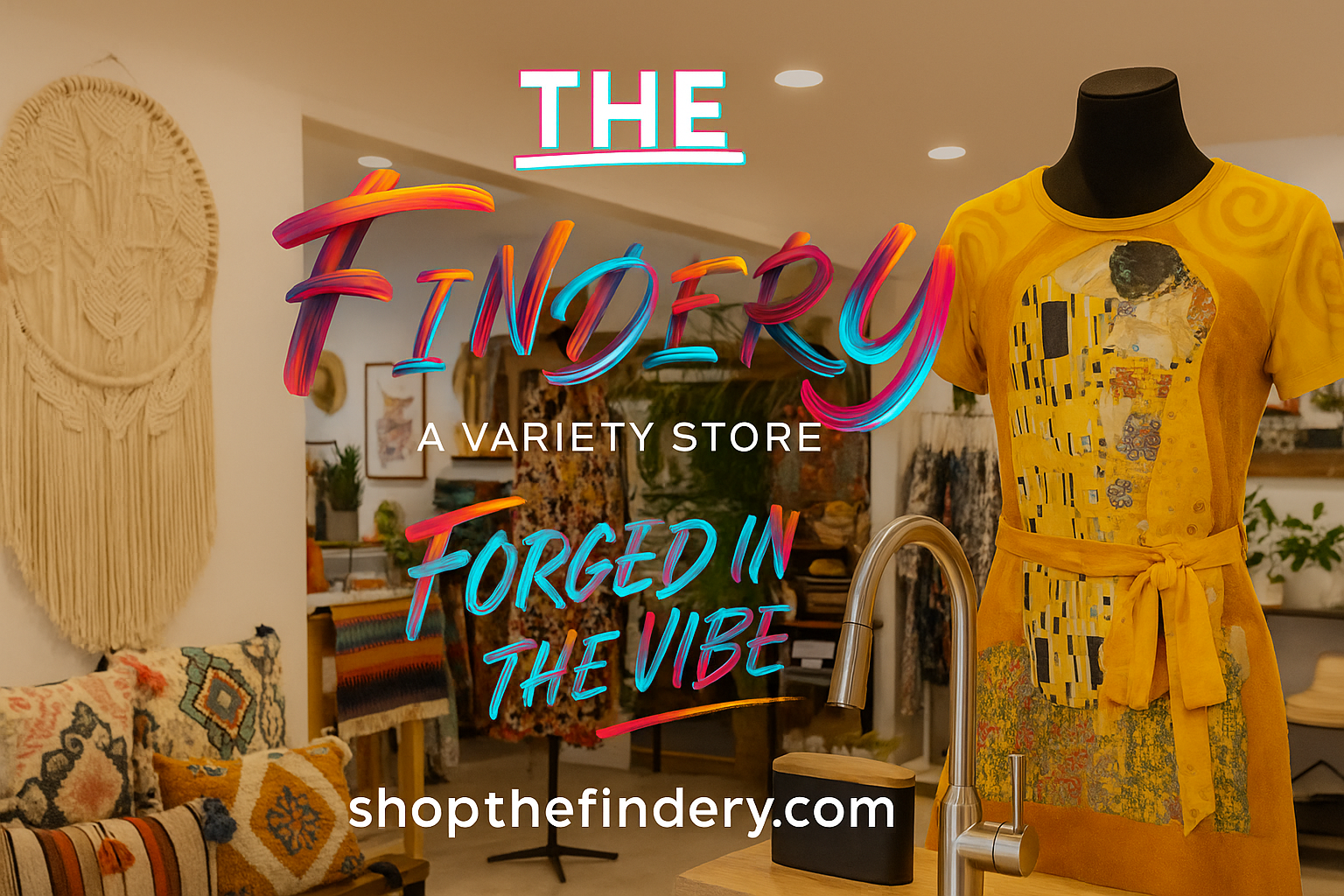 🖼️ Summer Art Lover’s Bundle – Gustav Klimt ‘The Kiss’ Dress, Umbrella + Poster