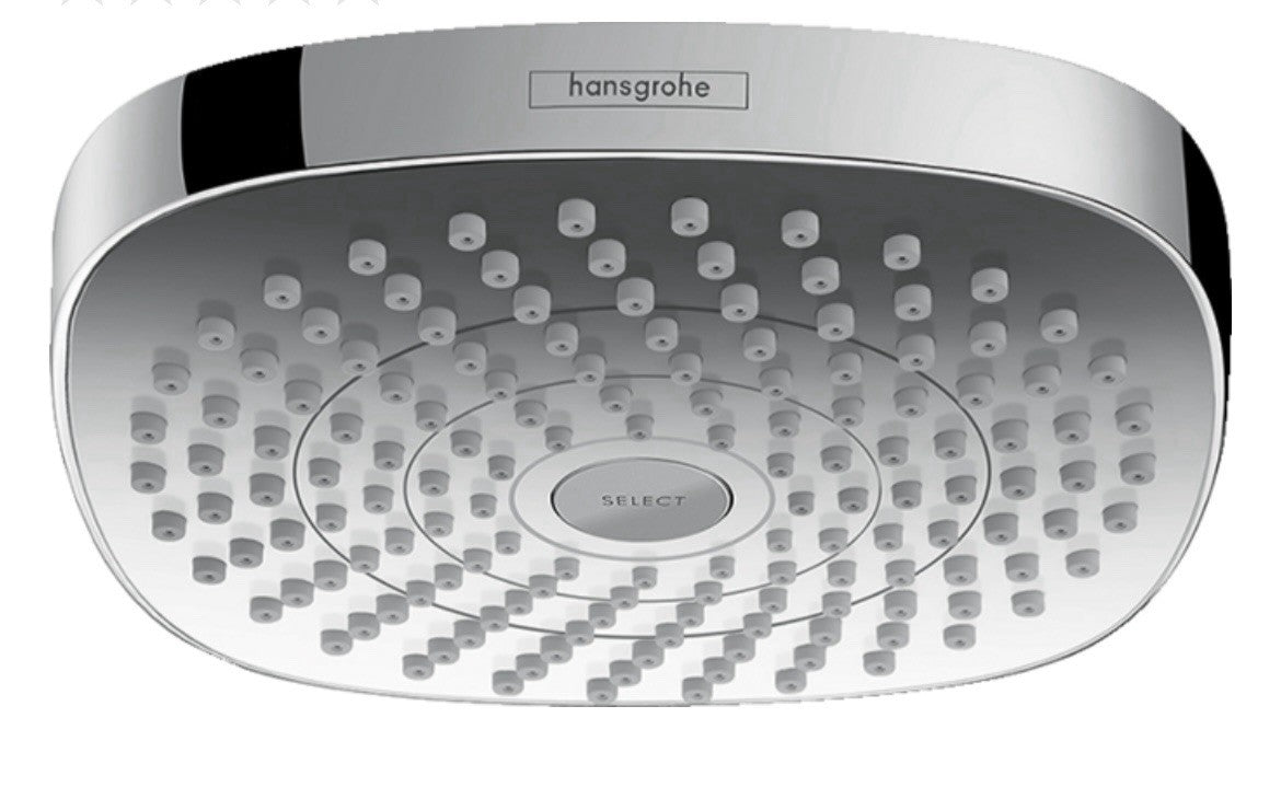 🚿 Hansgrohe Croma Select E 180 2-Jet Showerhead | Chrome | 1.8 GPM EcoSmart