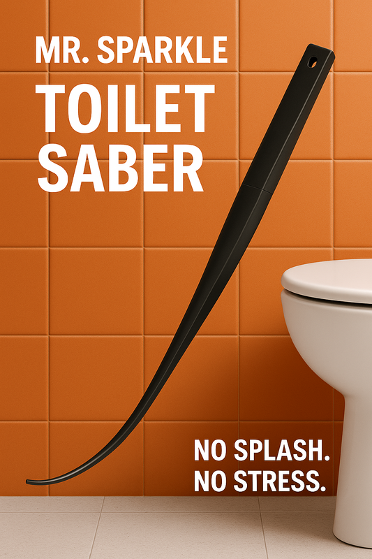 🛠️ Mr. Sparkle Toilet Saber – Modern Plunger Tool | No Splash, No Nonsense