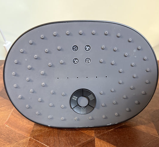 Kohler Statement 3-Spray Patterns 8 in. Wall Mount Fixed Shower Head Matte Black