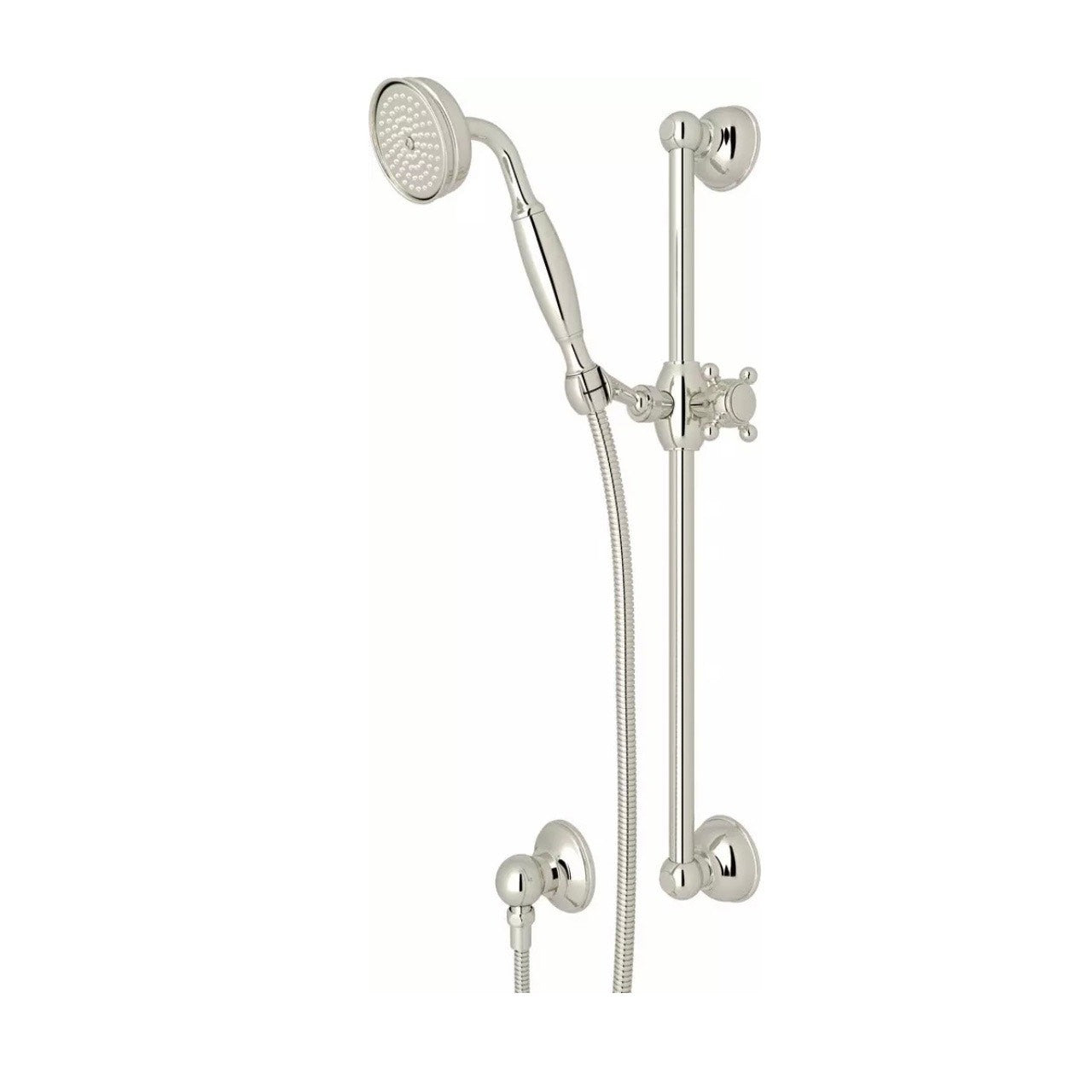 Rohl 1301EPN Polished Nickel Traditional Wall Mount Handshower Set 2.0 GPM