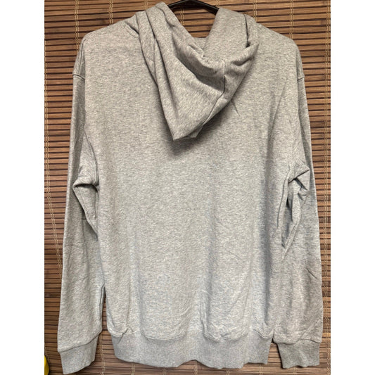 Gustav Klimt - Lady with a fan-Immersive Experience- Pullover Hoodie, Gray Large