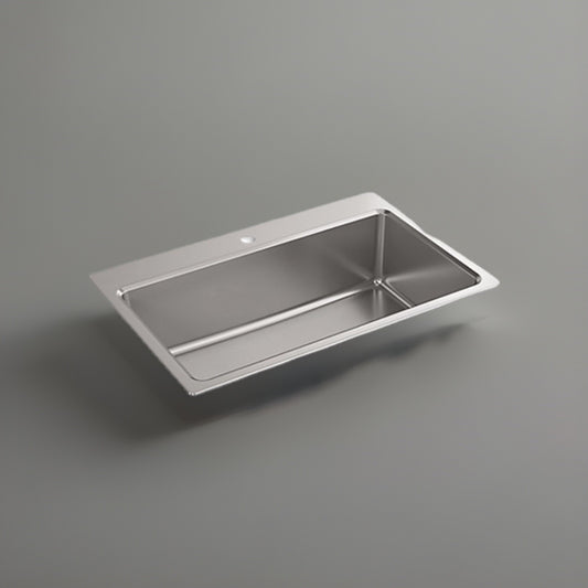Kohler Prologue K-31466-1-NA Stainless Steel 33" Single Bowl Sink – 1-Hole Dual-