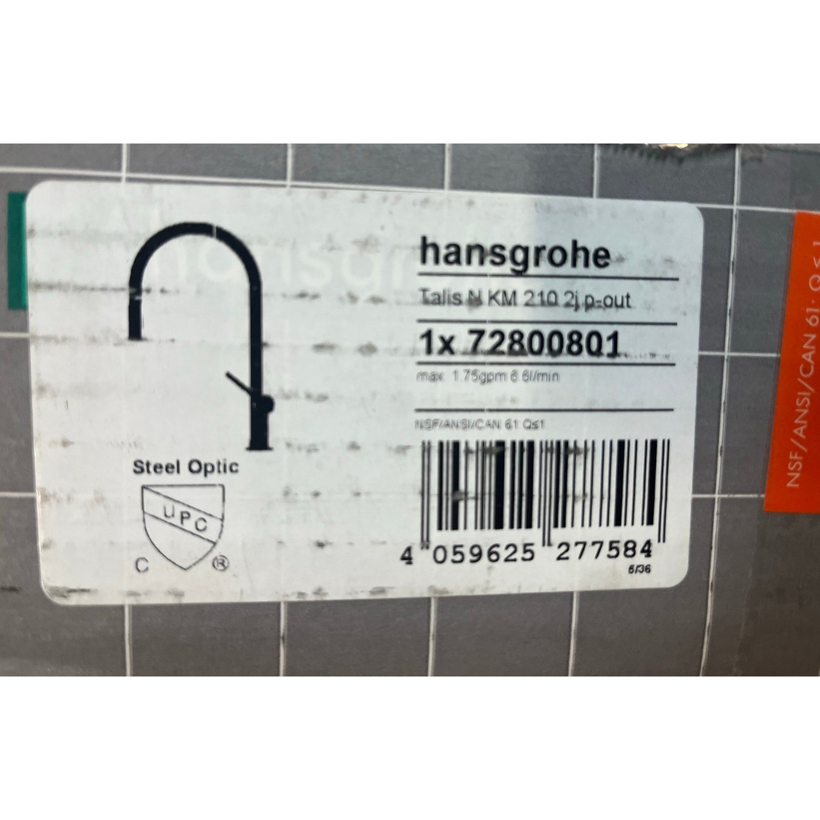 Hansgrohe 72846801 Talis N Kitchen Faucet Pull Down 2-Spray Steel Optik