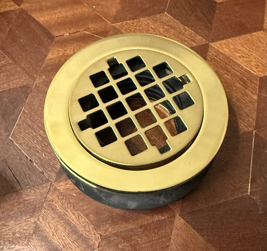 Kohler 9132-PB 4-3/8" Round Shower Drain, Polished Brass