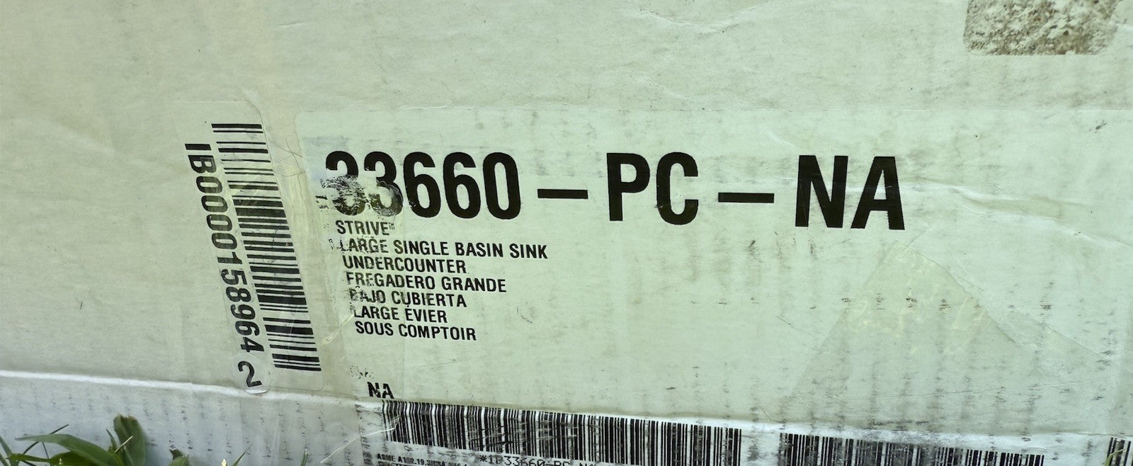 Kohler K-33661-PC-NA Strive 29" Undermount SS Kitchen Sink Single Bowl