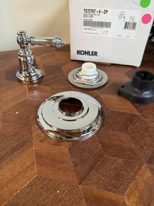 KOHLER K-T72771-4-CP Artifacts Volume Control Trim Chrome Handle
