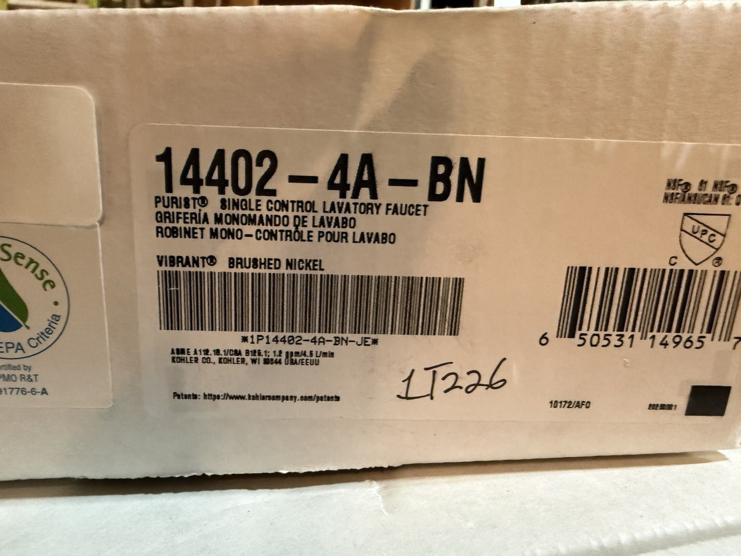 Kohler Purist Single-Control Lavatory Faucet – Brushed Nickel (K-14402-4A-BN)