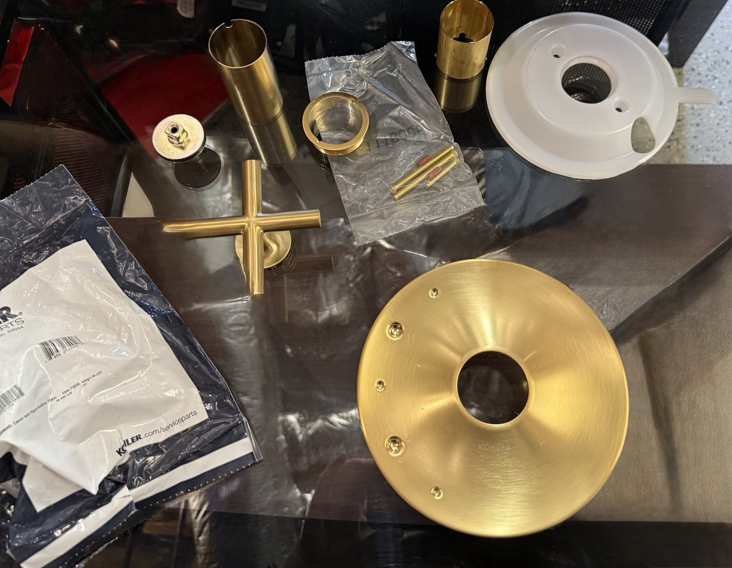 Kohler TS14423-3-2MB Purist Cross Handle Valve Trim Moderne Brass – New Open Box