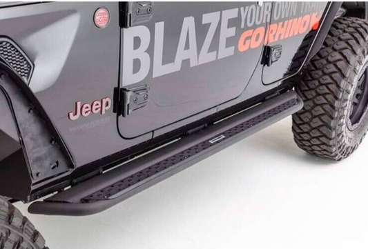 Go Rhino DSS4506T Slider Steps Black Heavy Duty w/ Mounts Fits Jeep Wrangler JL