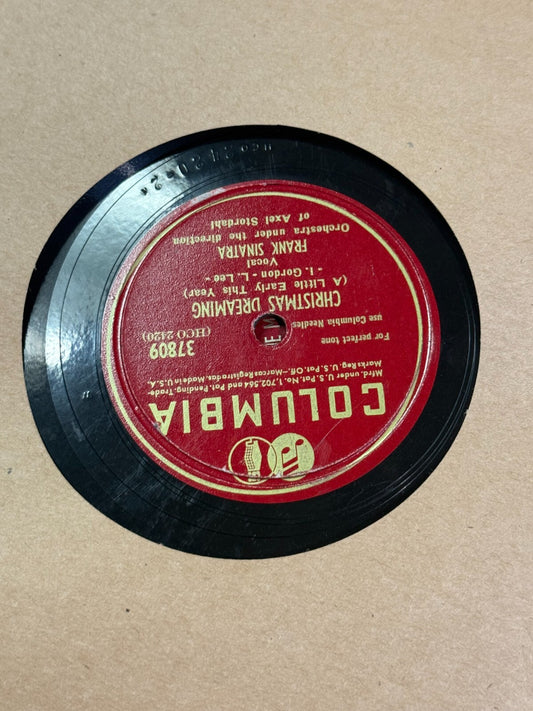 Frank Sinatra Columbia C-167 78 RPM 10" Shellac Xmas Record Set 1940s Vtg