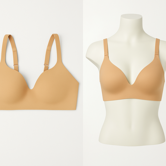Underoutfit- 460 The Perfect Neckline Bra, size Large - coffee