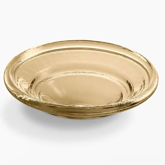 Kohler 2276-TG7 ArtistsEd Oval Faceted Glass Vessel Sink Translucent Sandal wood