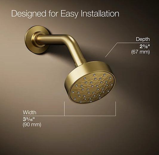 Kohler K-72417-2MB Awaken G90 Single-Function Showerhead – Vibrant Brushed Moder