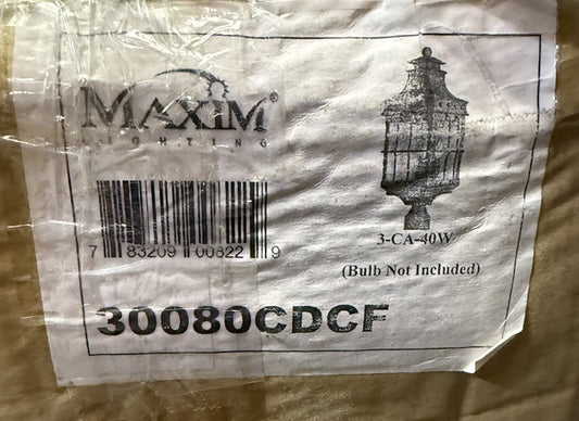 Maxim Nantucket 3-Light Post Lantern 30080CDCF – Seedy Glass, Country Forge 📺 ✨