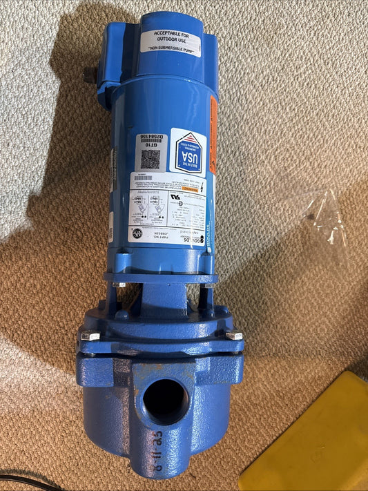 Goulds GT10 Irri-Gator Self-Priming Centrifugal Pump – 1 HP, 115V/230V Convertib